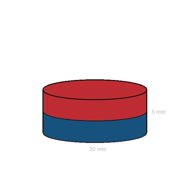 Magnet ferita disc 30 x 5 mm C