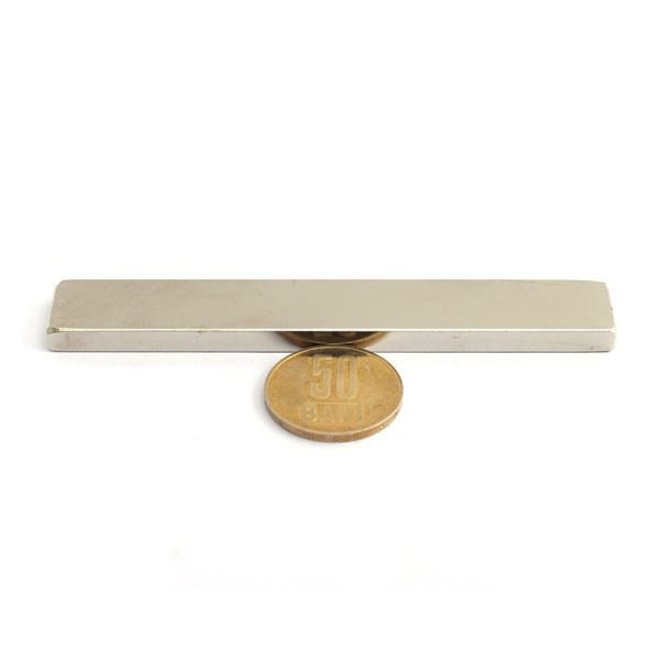 Magnet neodim bloc 100 x 15 x 5 mm - N45 orizontal - 2