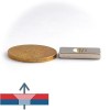 Magnet neodim bloc 20 x 10 x 5 mm cu gaura ingropata D4,5 D9,46 - N42 2