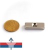 Magnet neodim bloc 30 x 10 x 5 mm cu gaura ingropata D4,2 D8,6 - N40 2