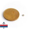 Magnet neodim disc 3 x 0,5 mm - N42 cu magnetizare