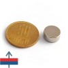 Magnet neodim disc 12 x 5 mm - N48 cu magnetizare