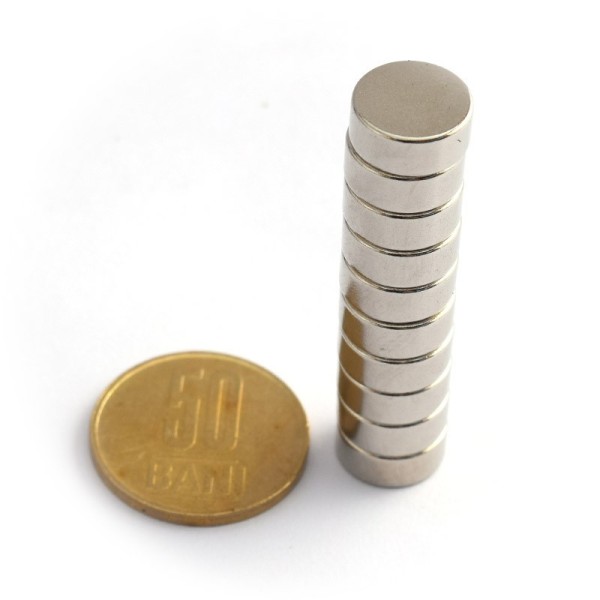 Magnet neodim disc 12 x 5 mm - N48 grup