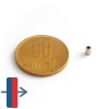 Magnet neodim inel 2,6 x 1,3 x 3,6 mm - N45 diametral cu magnetizare