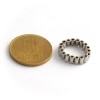 Magnet neodim inel 2,6 x 1,3 x 3,6 mm - N45 diametral cu magnetizare 2