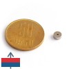 Magnet neodim inel 5 x 1 x 2 mm - N48 cu magnetizare
