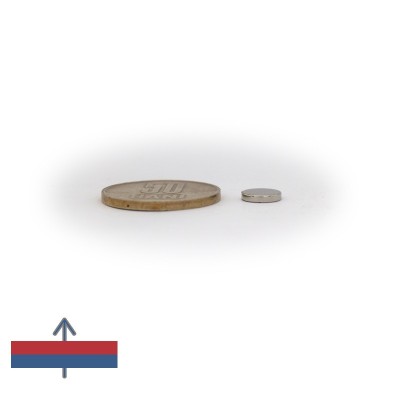 Magnet neodim disc 8 x 1,5 cu magnetizare