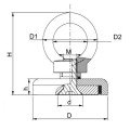 Magnet neodim oala D 90 mm carlig inelar schema