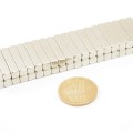 Magnet neodim bloc 25 x 5 x 5 mm - N42 - NiCuNi grup se constata magnetizarea