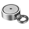 Magnet neodim oală D 60 mm cu două cârlige inelare și două fețe 2 x 140 kg