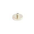 Magnet ferită oală D 40 mm cu gât filetat la interior