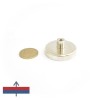 Magnet ferită oală D 40 mm cu gât filetat la interior 2