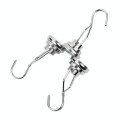 Magnet neodim oală D 25 mm cu cârlig / cuier rotativ 3 buc