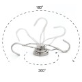 Magnet neodim oală D 25 mm cu cârlig / cuier rotativ cu 2 grade de libertare 180 / 360