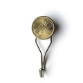 Magnet neodim oală D 25 mm cu cârlig / cuier rotativ 50 bani