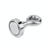 Magnet neodim oală D 16 mm filet interior și cârlig inelar culcat