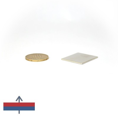 Magnet neodim bloc 30 x 25 x 1.3 mm