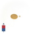 Magnet SmCo disc 5 x 3 mm - cu moneda de 50 bani