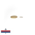 Magnet neodim disc 12 x 0,75 mm 50 bani magnetizare lateral