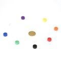 Pioneză magnetică neodim D 12,7 x 6,35 pastilă pinboard push pins multicolor 50 bani
