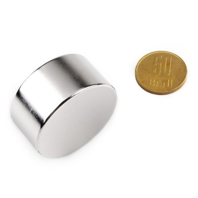 Magnet neodim disc 40 x 20 mm cu 50 bani