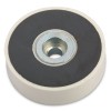 Magnet ferită inel 43 x 10 x 12,5 mm tip oală în carcasă de plastic alb