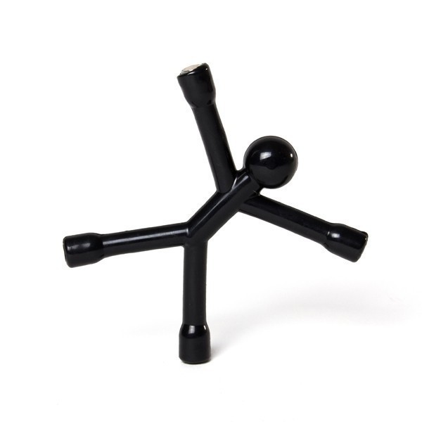 Suport chei Flexman flexibil cu 4 magneți din neodim negru