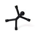 Suport chei Flexman flexibil cu 4 magneți din neodim negru