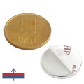Magnet neodim disc 20 x 2 mm autoadeziv 50 bani magnetizare