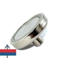 Magnet neodim oală D 42 mm cu gât filetat la interior verso