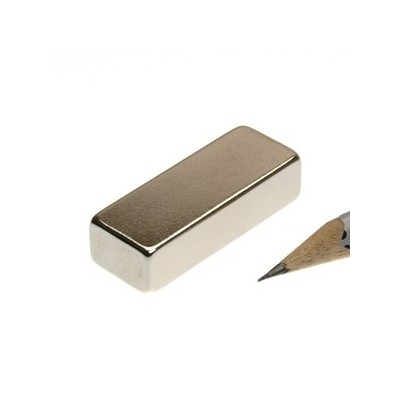 Magnet neodim bloc 40 x 15 x 10 mm cu vârf de creion
