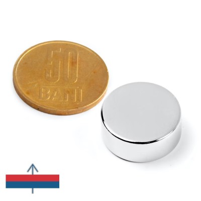 Magnet neodim disc 20 x 7 mm magnetizare