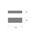 Magnet neodim bloc 13 x 6 x 4 mm schema