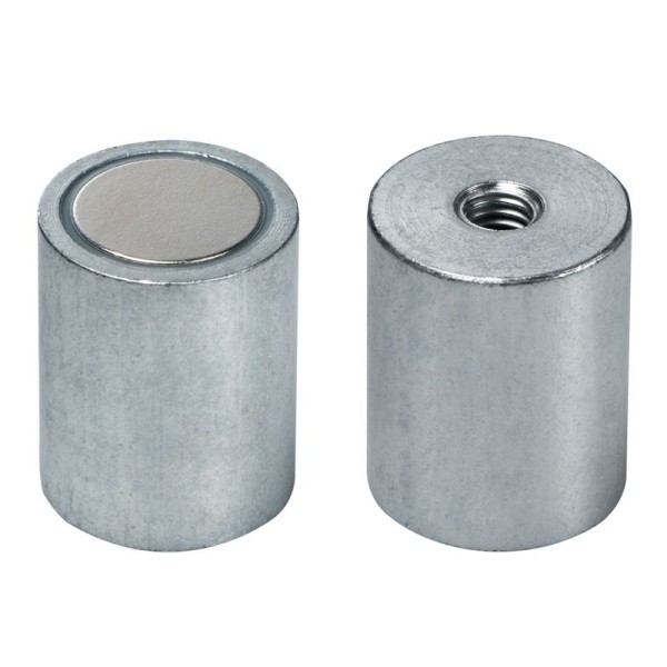 Magnet neodim oală D 13 mm x H 20 mm cu filet interior 2 buc