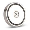 Magnet neodim oală D 80 mm cârlig inelar - fishing / pescuit verso