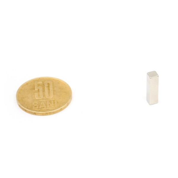 Magnet neodim bloc 15 x 4 x 4 mm vertical cu 50 bani