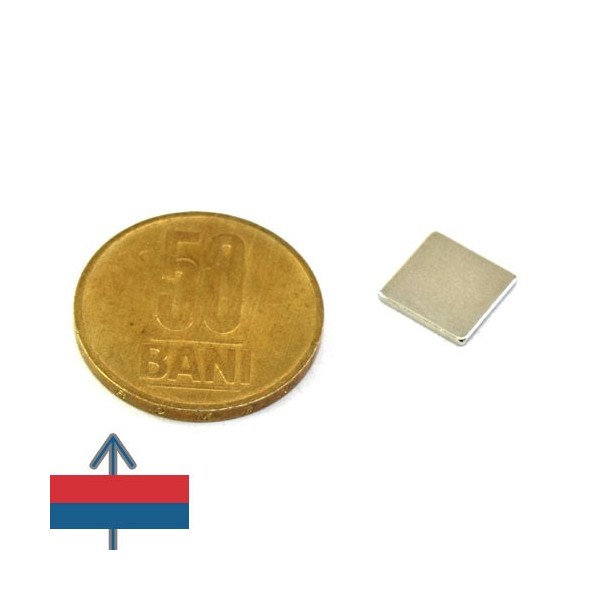 Magnet neodim bloc 10 x 10 x 01 mm 3