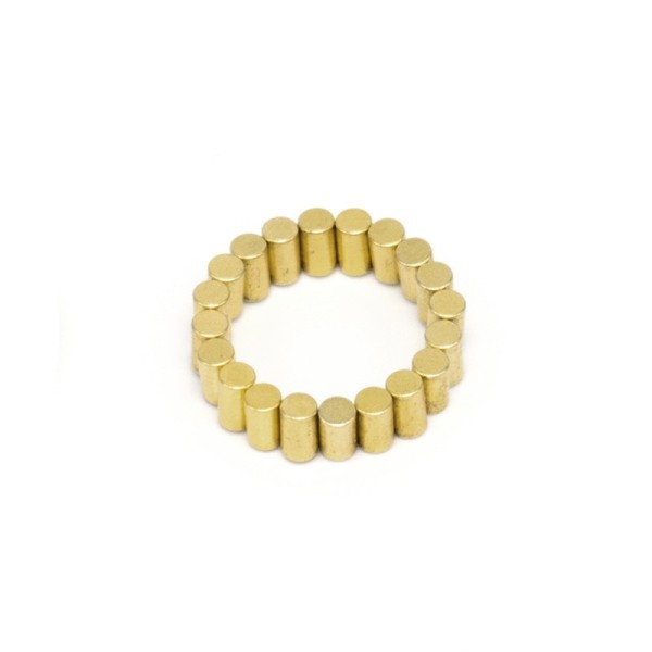 Magnet neodim cilindru 3 x 5 mm diametral aurit grup