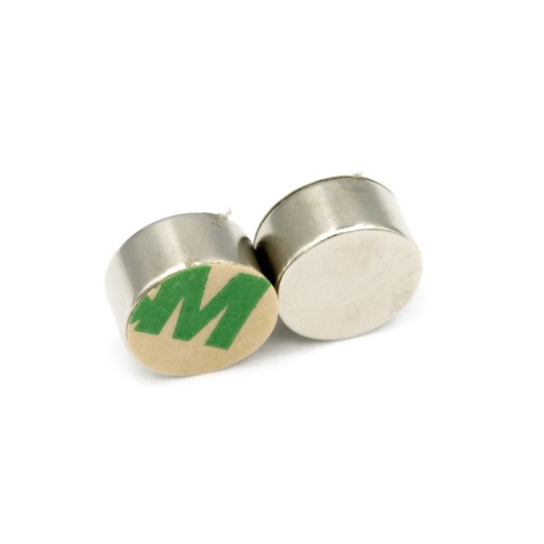 Magnet neodim disc 10 x 5 mm autoadeziv 2 buc vertical