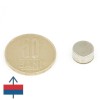 Magnet neodim disc 10 x 5 mm autoadeziv 2 buc 2
