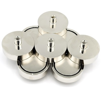 Magnet neodim oală D 48 mm cârlig inelar grup