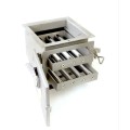 Separator magnetic cu tije magnetice tip sertar culisant cu două rânduri de grile magnetice - sertare deschise