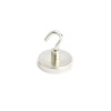 Magnet ferită oală D 40 mm cu gât filetat la interior și cârlig deschis
