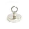 Magnet ferită oală D 100 mm cu gât filetat la interior cu magnetizare 2