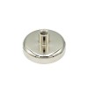 Magnet neodim oală D 48 mm cu gât filetat la interior