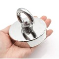 Magnet neodim oală D 75 mm cârlig inelar - fishing / pescuit în palmă