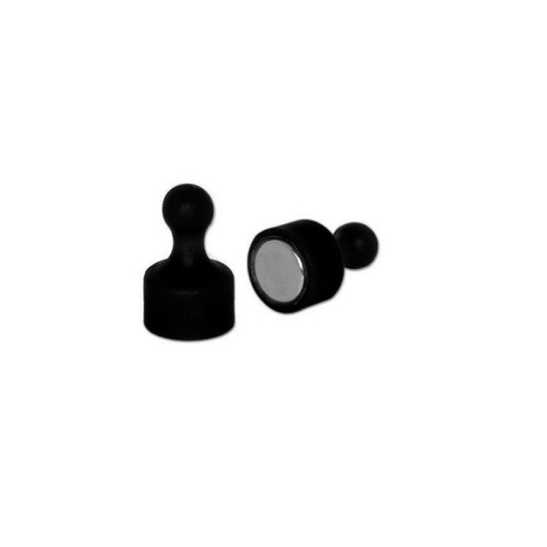 Pioneză magnetică neodim D 12 x 20 Negru