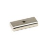 Bară magnetică rectangulară încastrată tip oală 30 x 13,5 mm cu gaură D 3,3 și șanfren D 6,5 2