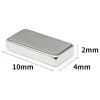 Magnet neodim bloc 10 x 4 x 2 mm 2
