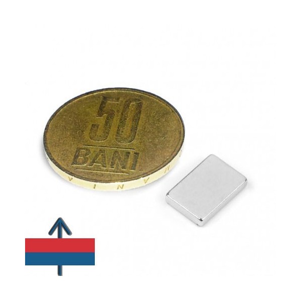 Magnet neodim bloc 12 x 08 x 02 mm 2